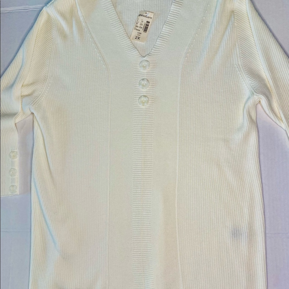 Dress Barn white sweater